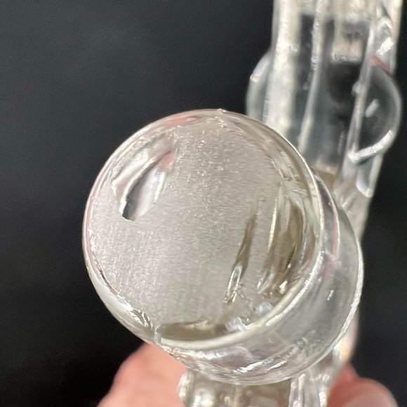 Vtg LE Smith Co Perfume Bottle Beaded Medallion Fleur de Lis Vanity 40s - Picture 9 of 16